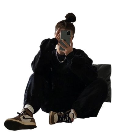Solid Color Embroidered Tracksuit - Black/White